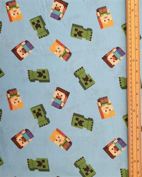 minecraft fabric uk  cotton material  metre friends etsy
