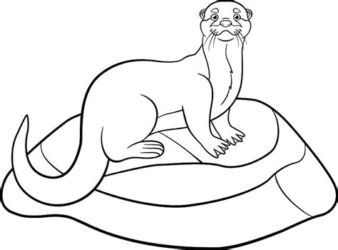 otter coloring pages  printable coloring pages