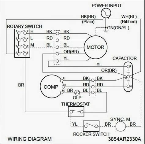 basic ac wiring diagram electrical wiring diagram air conditioning system refrigeration