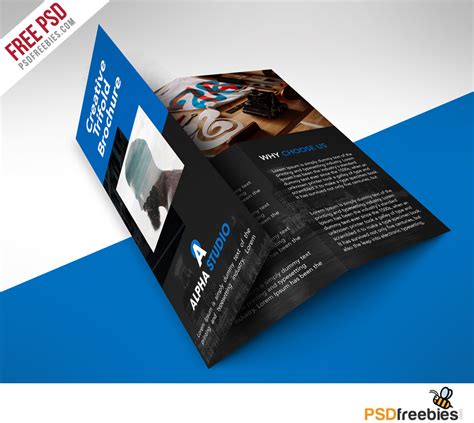 creative agency trifold brochure  psd template psdfreebiescom