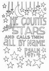 Psalm Verse Kids Colouring sketch template