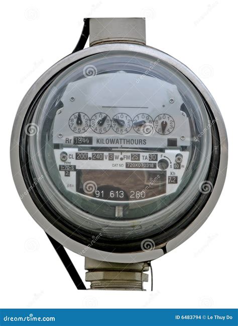 electric meter stock photo image  digit clockwise
