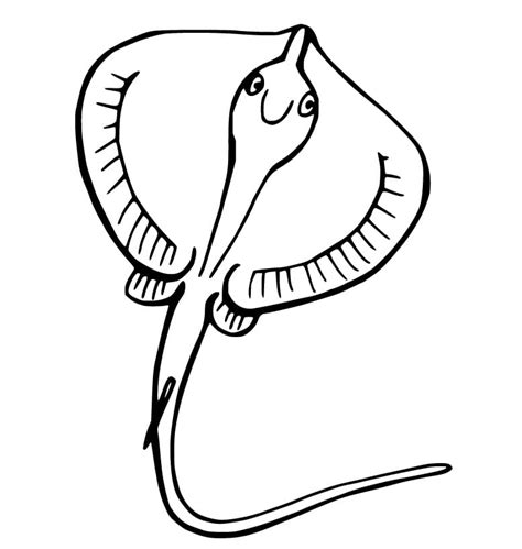 lovely stingray coloring page  printable coloring pages  kids