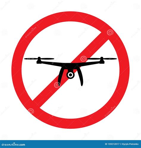 fly drone zone warning sign vector stock illustration illustration  dron isolated