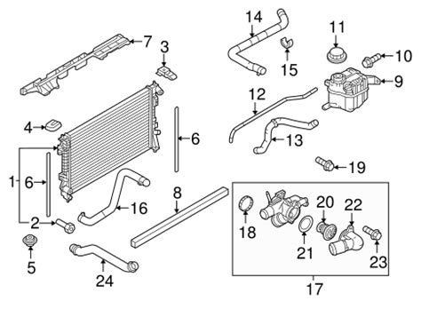 radiator components   ford taurus tascapartscom