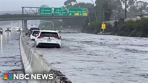 unexpected flash floods  san diego destroys homes roads youtube
