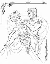 Coloring Frozen Anna Hans Wedding Pages Contest Print Colouring Instructions sketch template
