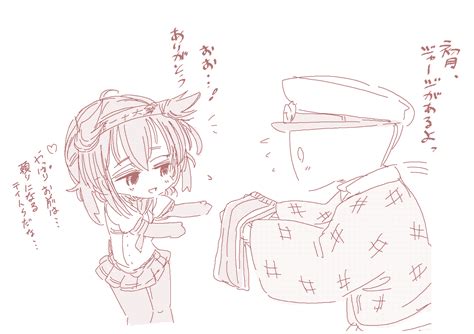 Admiral And Hatsuzuki Kantai Collection Drawn By Alabaster Artist