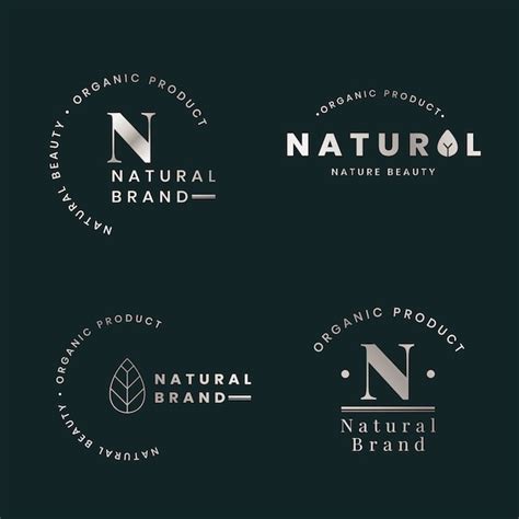 natural logo sets  vector