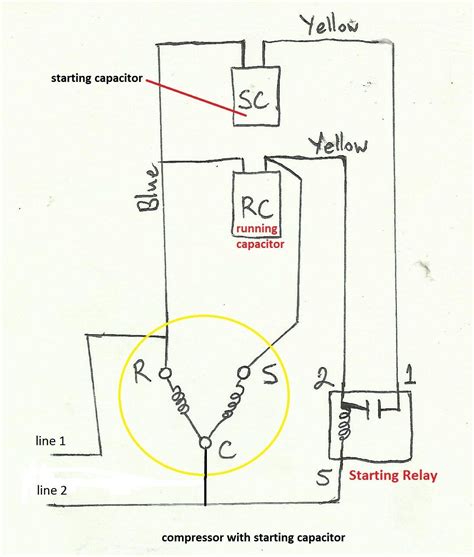 phase air compressor wiring diagram