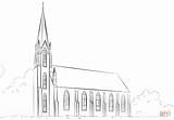 Church Coloring Pages Printable sketch template