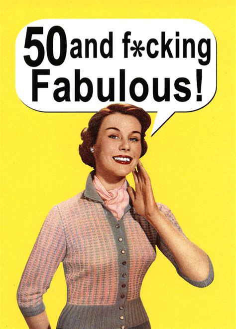 Humorous 50th Birthday Card 50 And F Cking Fabulous