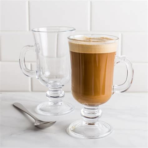 Pasabahce Barista Coffee Collection Glass Irish Coffee Mug Set Of 2