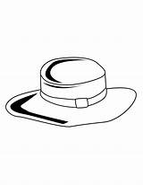 Hat Cliparts Outline Clipart Snowman Coloring Library Cowboy sketch template