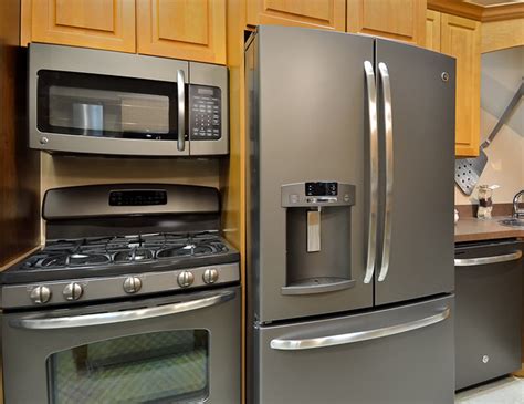Ge New Slate Finish Appliances Kitchen Bridgeport By Connecticut