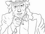 Uncle Sam Coloring Getcolorings Printable sketch template