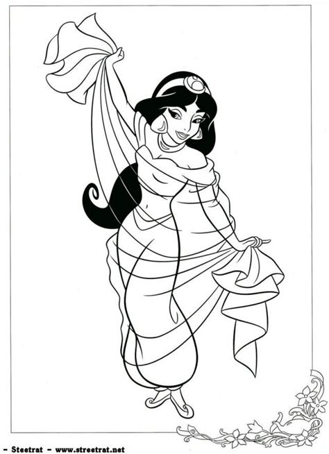 disney princess jasmine coloring pages coloring home