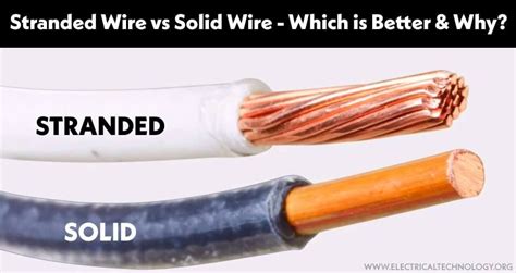 stranded wire  solid wire       solid wire basic electrical wiring