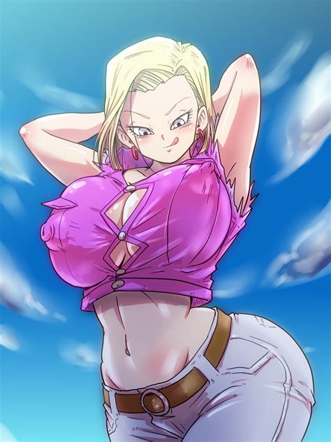 rule 34 android 18 ass big breasts big nipples blonde