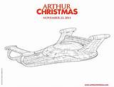 Coloring Arthur Christmas Pages Popular sketch template
