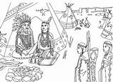 Coloring Pages Native Indian Library American Cherokee sketch template