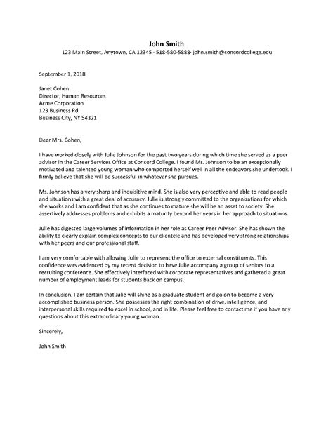 sample mba recommendation letter  printable  templateroller
