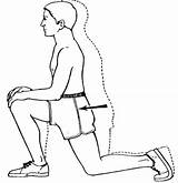 Lunge Clipart Cliparts Lunges Exercise Library sketch template