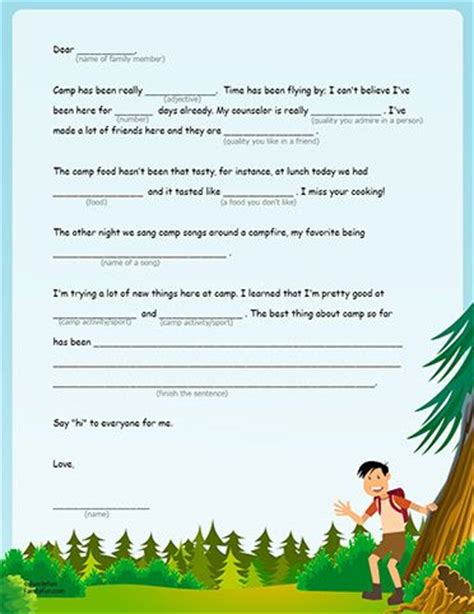 camp letters printable activities  kids  camps  pinterest