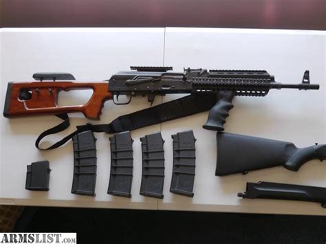 armslist for sale saiga 223 5 56 izmash ak platform rifle with wood