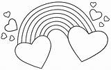 Ciel Coloriage Coeurs Hearts Corazones Dessin Imprimer Regenbogen Arcoiris Ausmalbilder Colorear24 Kindergartens Herzen Mandala Pinnwand sketch template