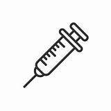 Syringe Injection Icon Istock sketch template