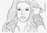 Shakira Coloriage Imprimer Coloriages Kindle Albanysinsanity sketch template