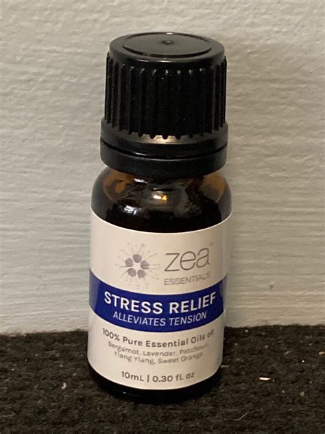 stress relief essential oil blend zea relief ml cstc myotherapy