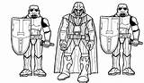 Vader Darth Coloring Pages Printable sketch template