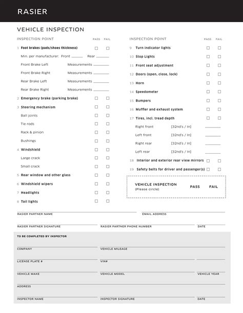 daily vehicle inspection report template