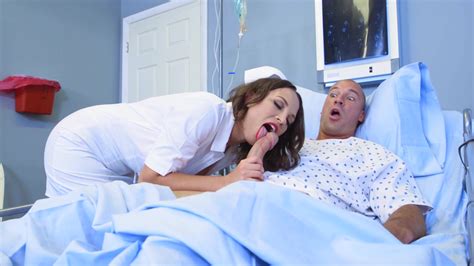 nurse lily love in white nylons rides her patient on a