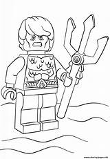 Coloring Lego Pages Aquaman Printable Print Color Book sketch template