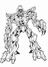 Megatron Ironhide Transformer Colorir Evil Printablecolouringpages sketch template