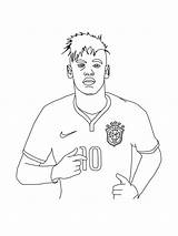 Neymar sketch template