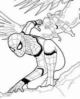 Spider Man Pages Spiderman Motorcycle Coloring Epic Homecoming Coloringpagesonly sketch template