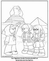 Pyramid Colouring Scouts Daisy Tut Makingfriends Tutankhamun sketch template