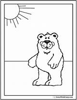 Bear Coloring Pages Fuzzy Printable Wuzzy Template Teddy Sunshine Colorwithfuzzy sketch template
