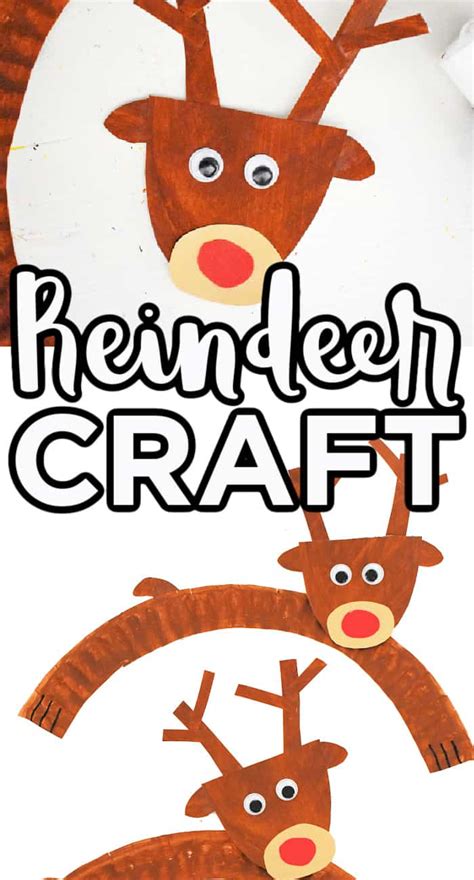 paper plate reindeer craft christmas craft  kids