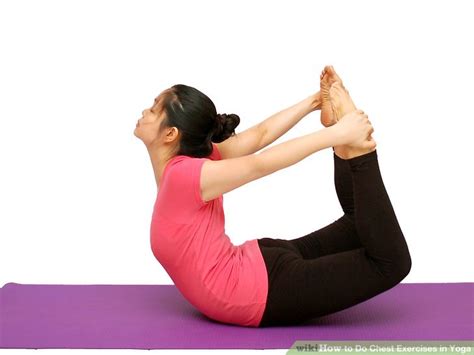 ways   chest exercises  yoga wikihow