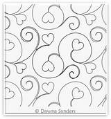 Pantograph Twinkling Quilt sketch template