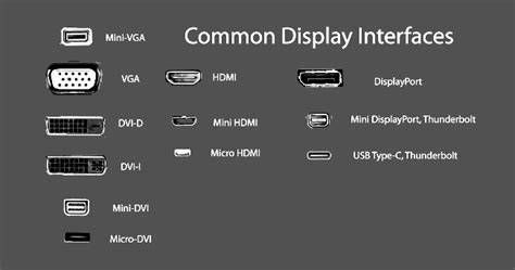 Common Types Of Display Ports It Tech Support