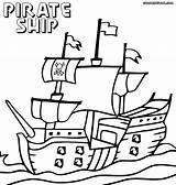 Pirate Ship Coloring Pages Print Line Colorings Pirateship Vessel Clipartmag sketch template