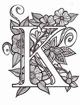Karen Cursive Illuminated Zendoodle Pagine Lettera Mathews Jackie Alphabets Motivi 1080px Icu sketch template