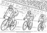 Colouring Obstacle Ciclistas Pista Cyclist Ciclismo sketch template