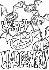 Coloring Pumpkin Halloween Pages Kids Printable Printables Print Fun Scary These Addition Check Central sketch template